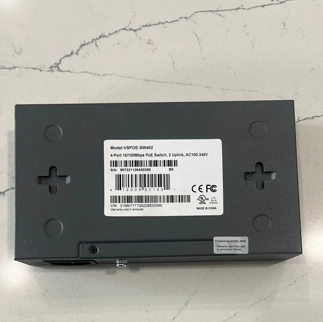 LTS VSPOE - SW402 4 Port POE Switch with 2 Ports Uplink - Avenger Security