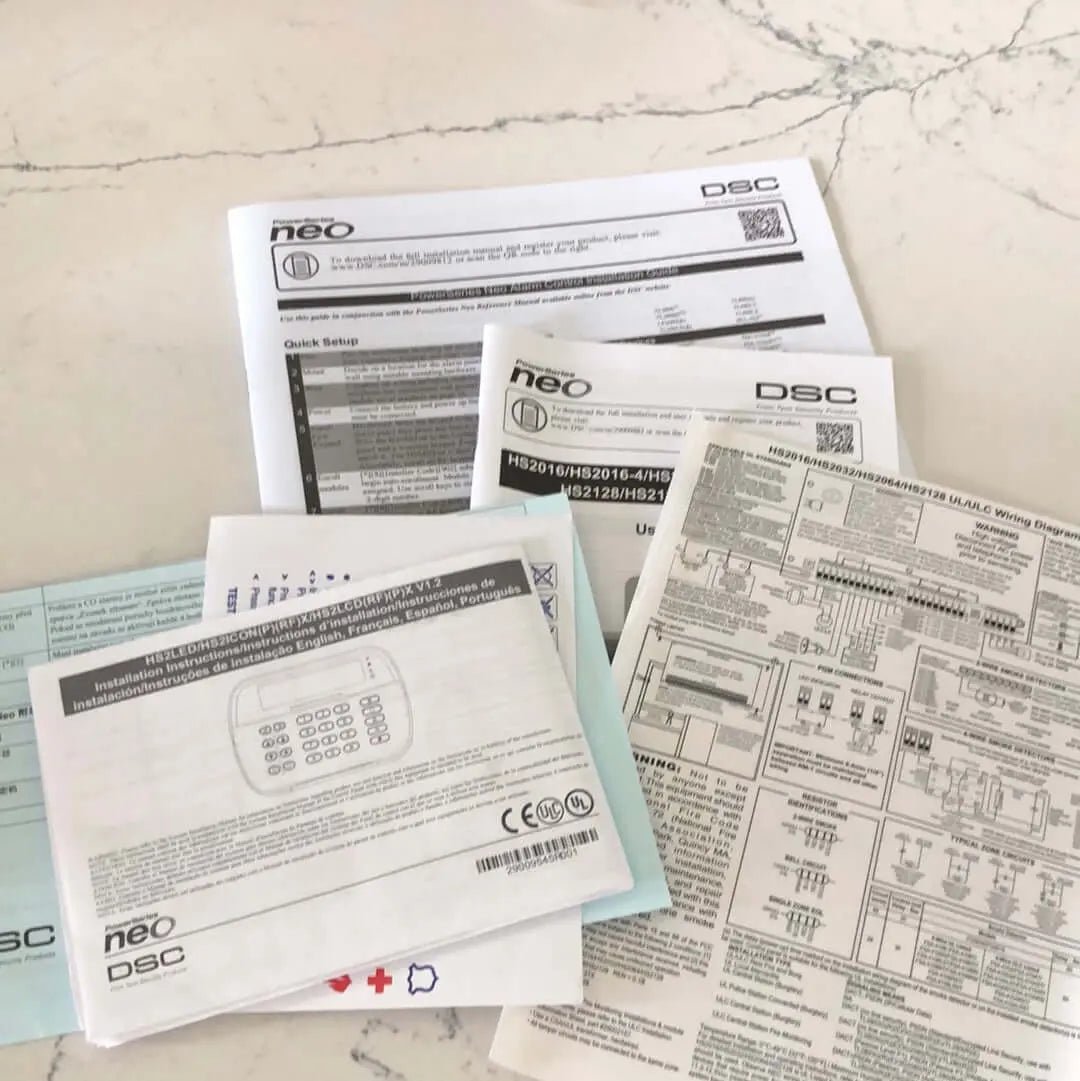 DSC neo PowerSeries Alarm System Kit - HS2032 w English LCDRF9 Keypad - Avenger Security