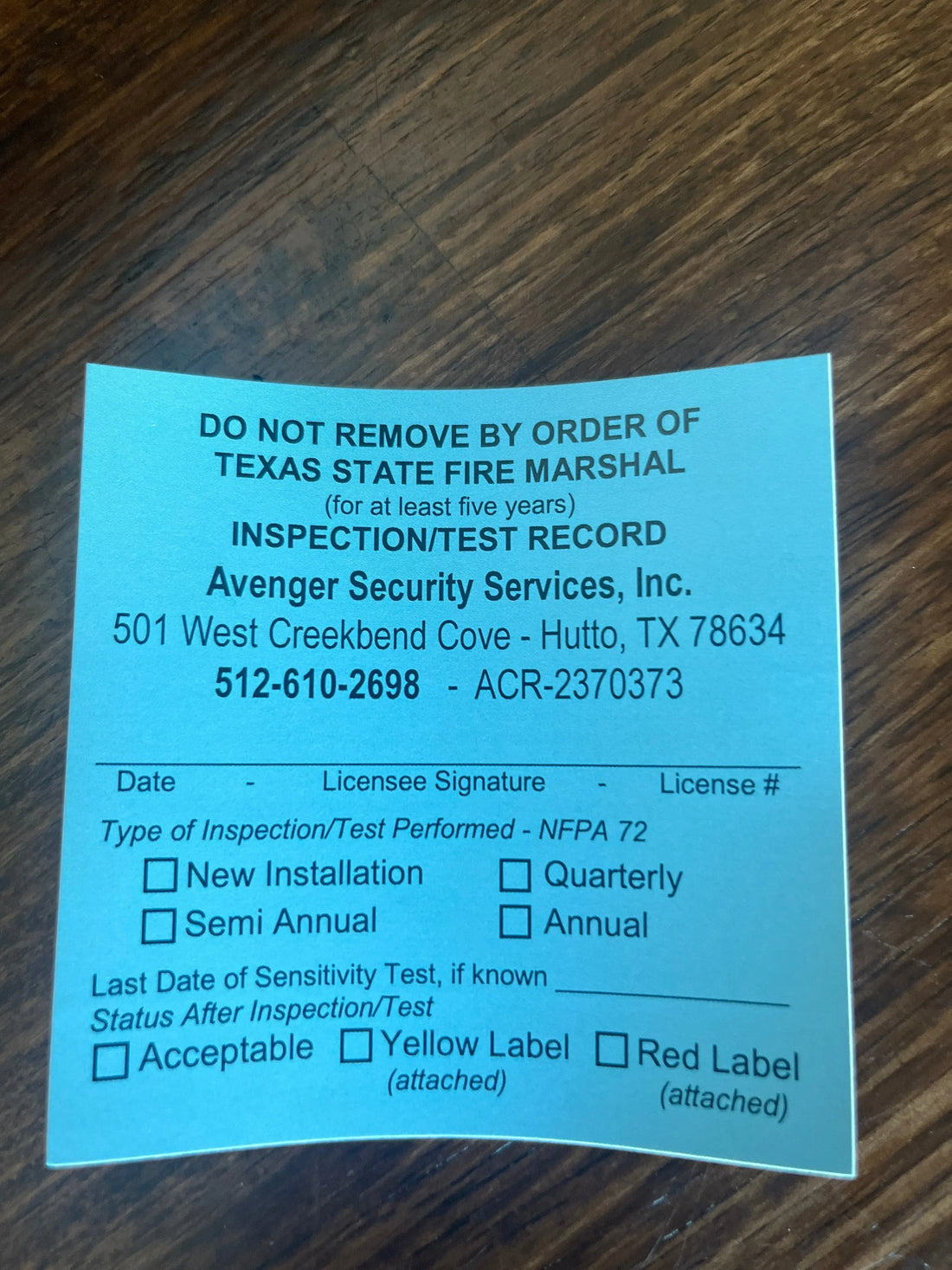 Commercial Fire Alarm Service - Avenger Security